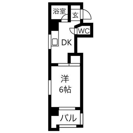 新栄町駅 徒歩4分 7階の物件間取画像